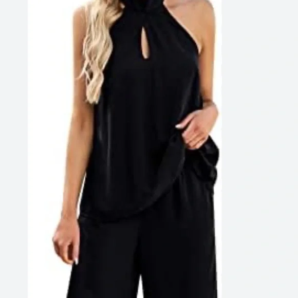Women’s fashion elegant halter neck . Two-piece set size medium - Picture 2 of 6